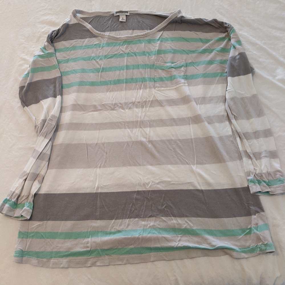 Women's Striped Long Sleeve Tee Shirt